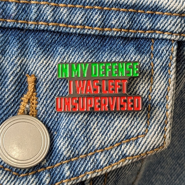 Enamel Pin - Unsupervised