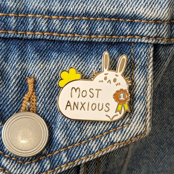 Enamel Pin - Most Anxious Bunny