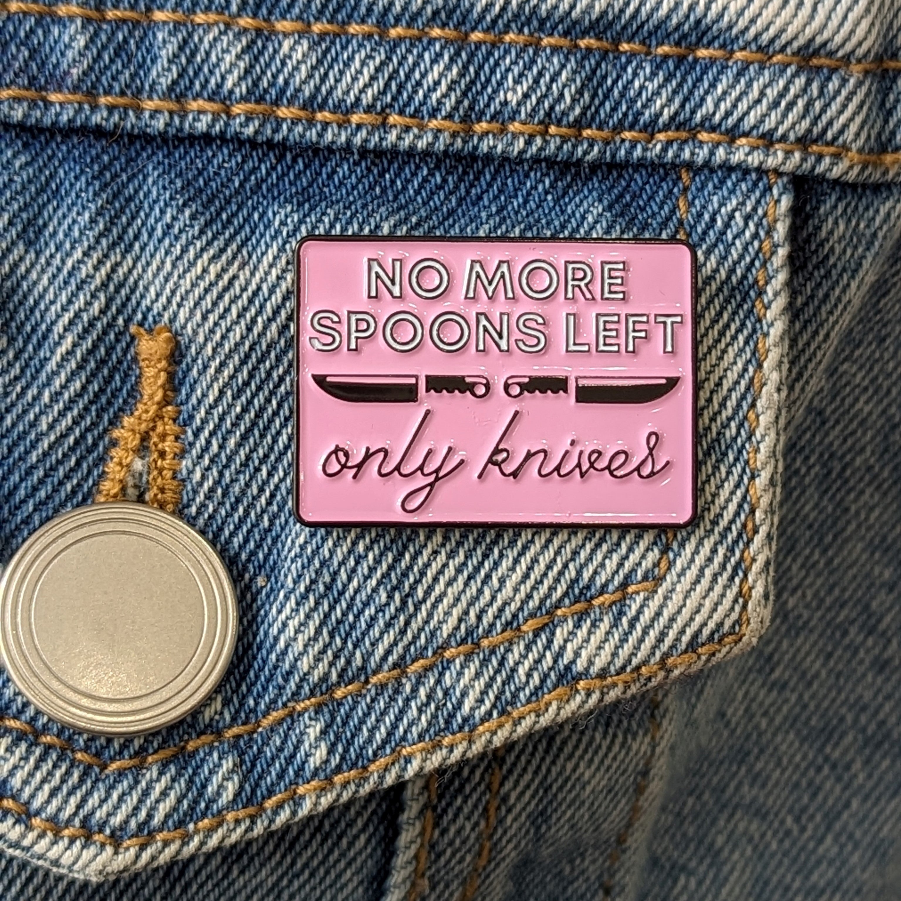 Enamel Pin - No More Spoons