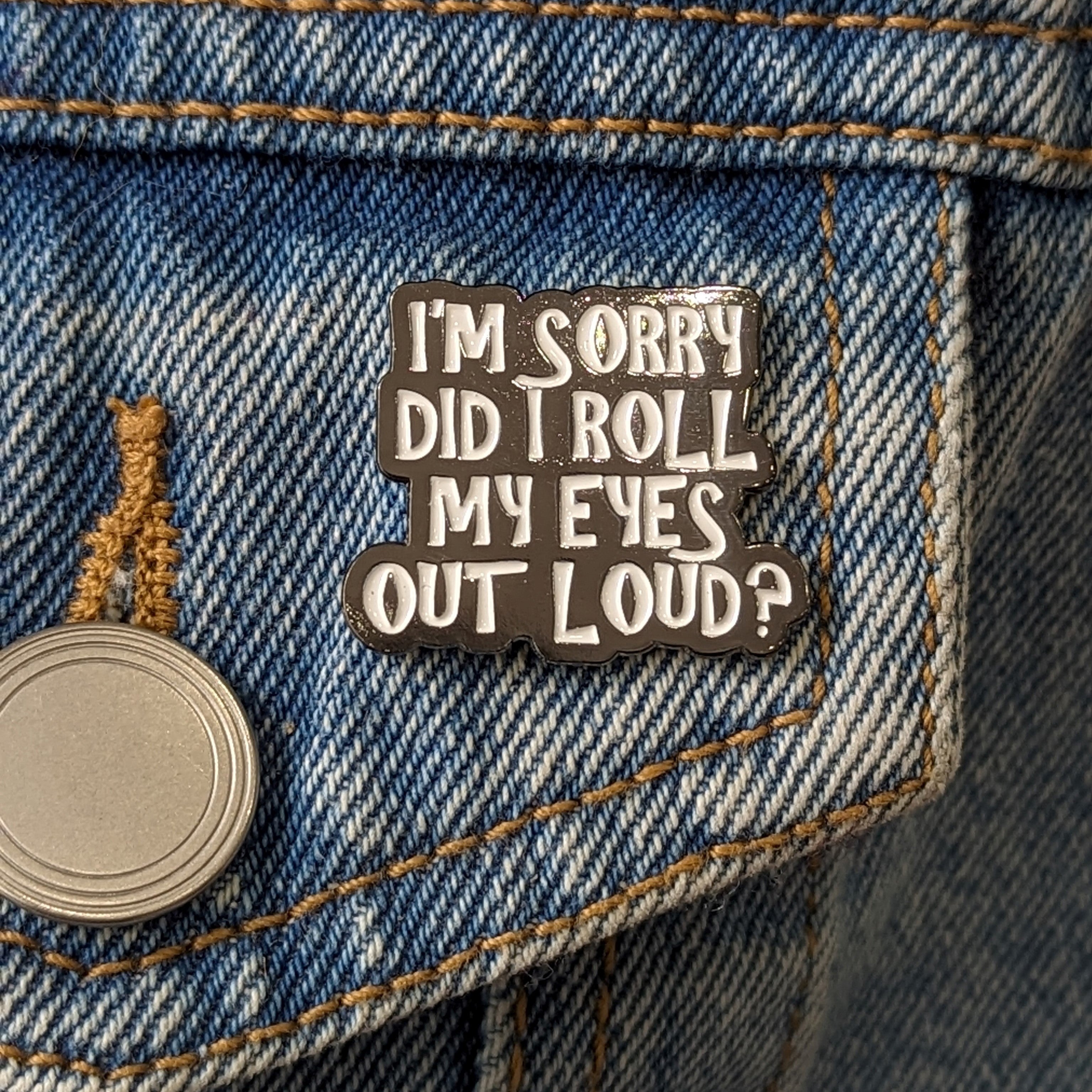 Enamel Pin - Rolling My Eyes