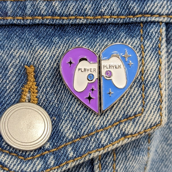 Enamel Pin - Player 1 & 2