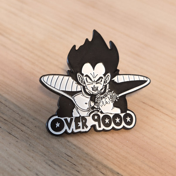 Enamel Pin -  Over 9000