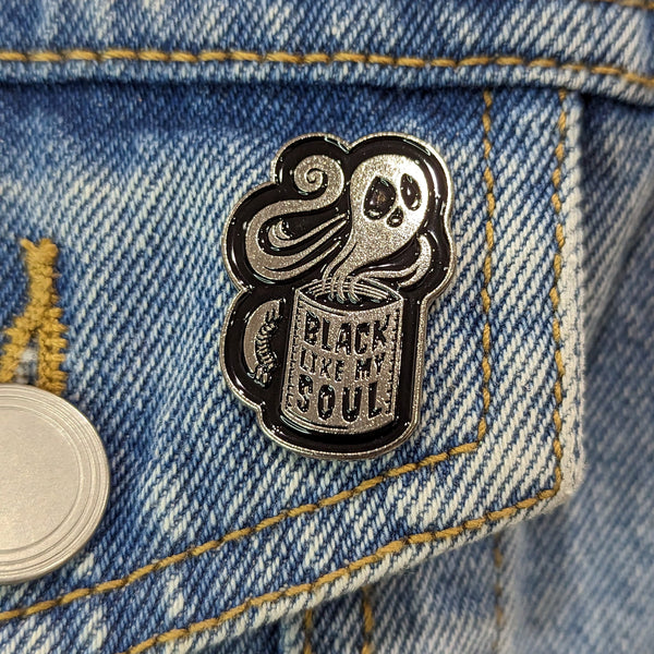 Enamel Pin - Black Like My Soul