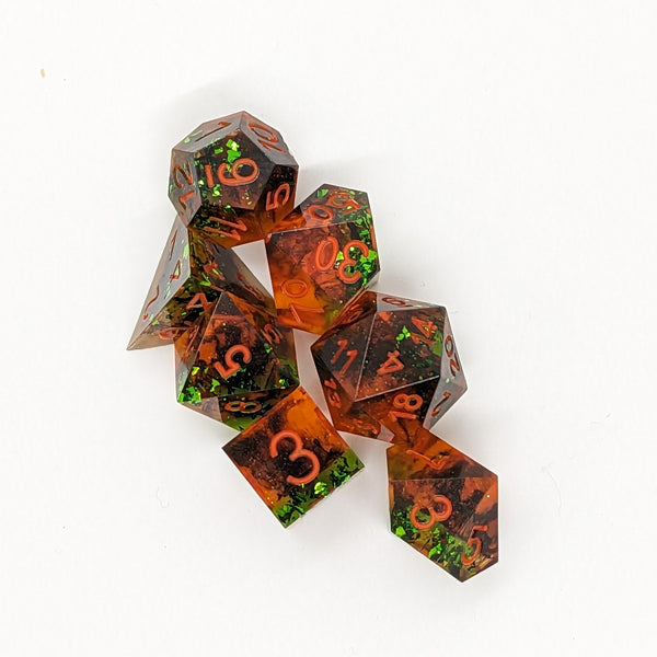 Hand-Made Resin Gaming Dice - Zaph