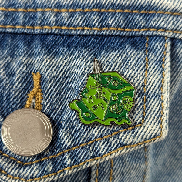 Enamel Pin - Gelatinous Cube