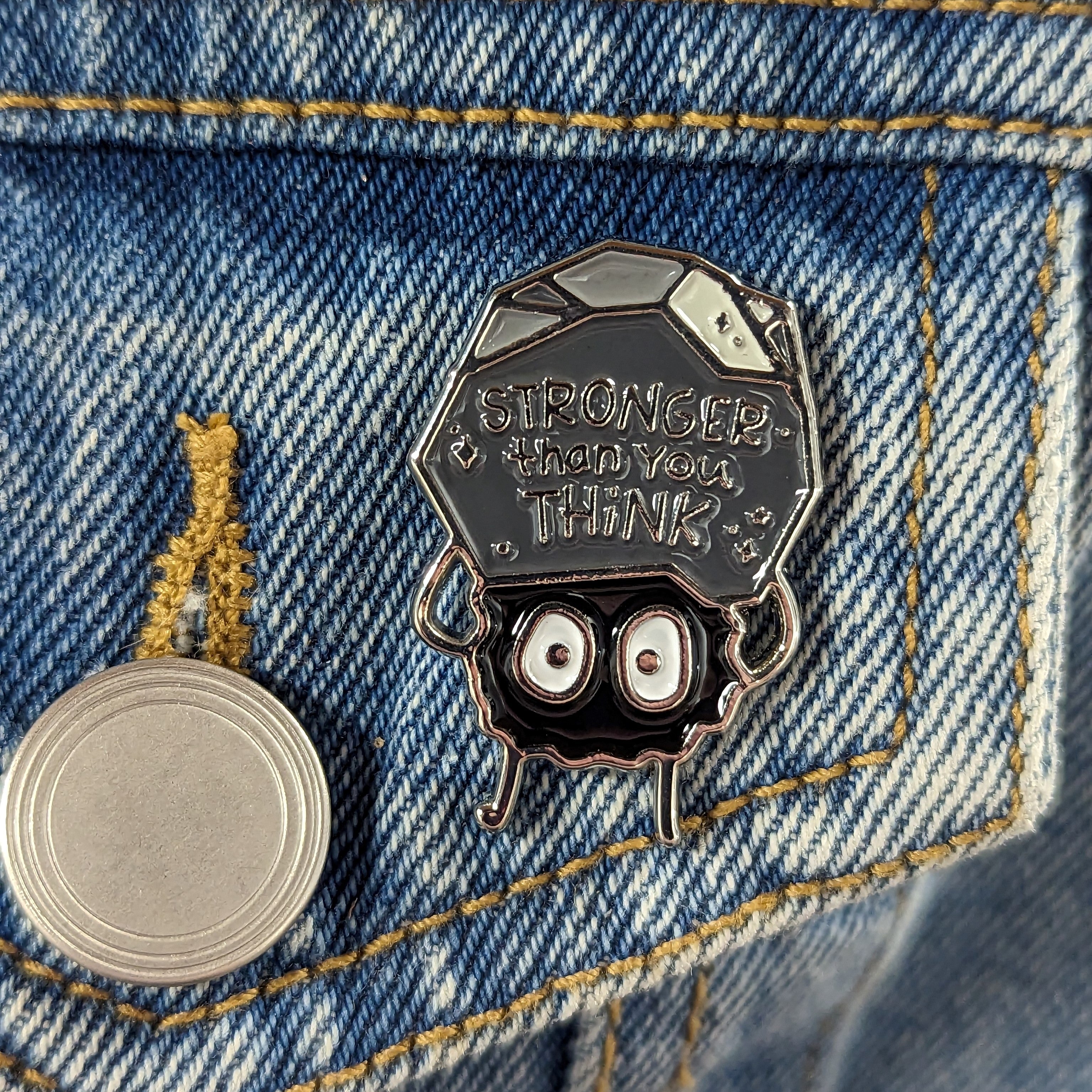 Enamel Pin - Stronger Than You Think