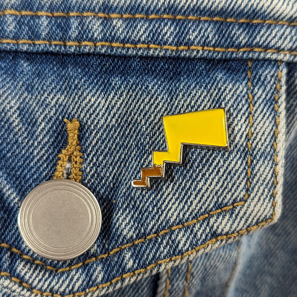 Enamel Pin - Electric Mouse Tail