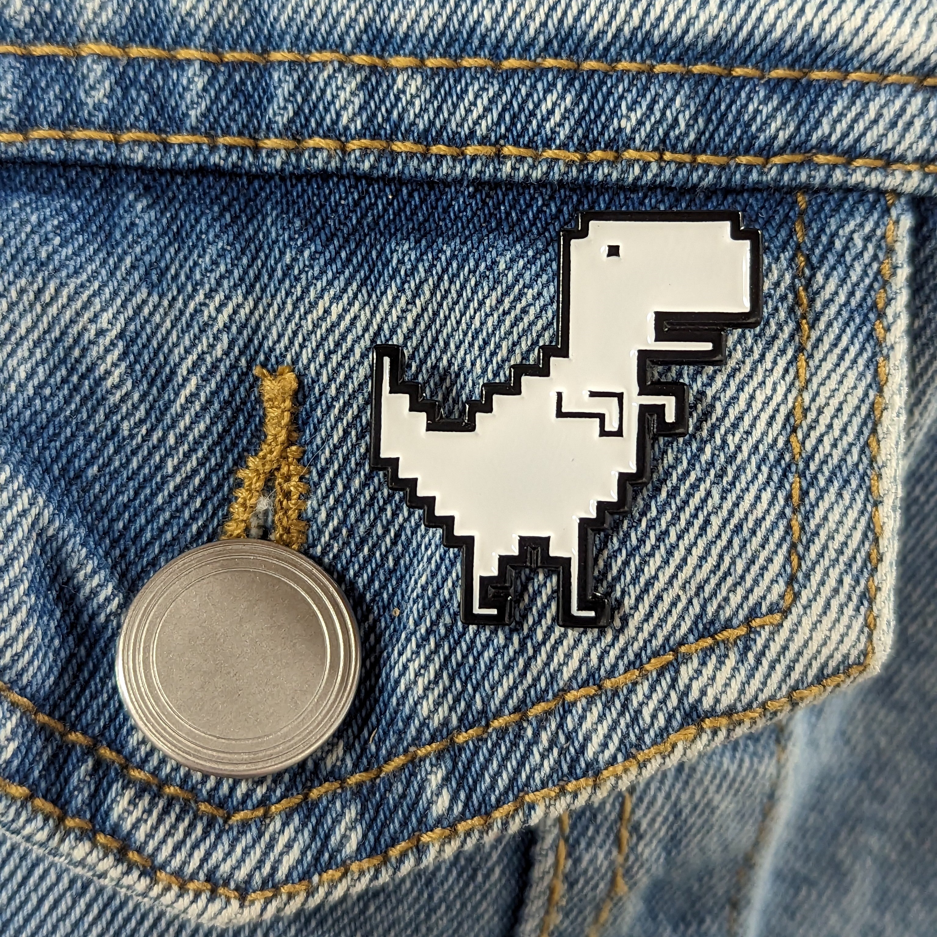 Enamel Pin - Googlesaurus Rex