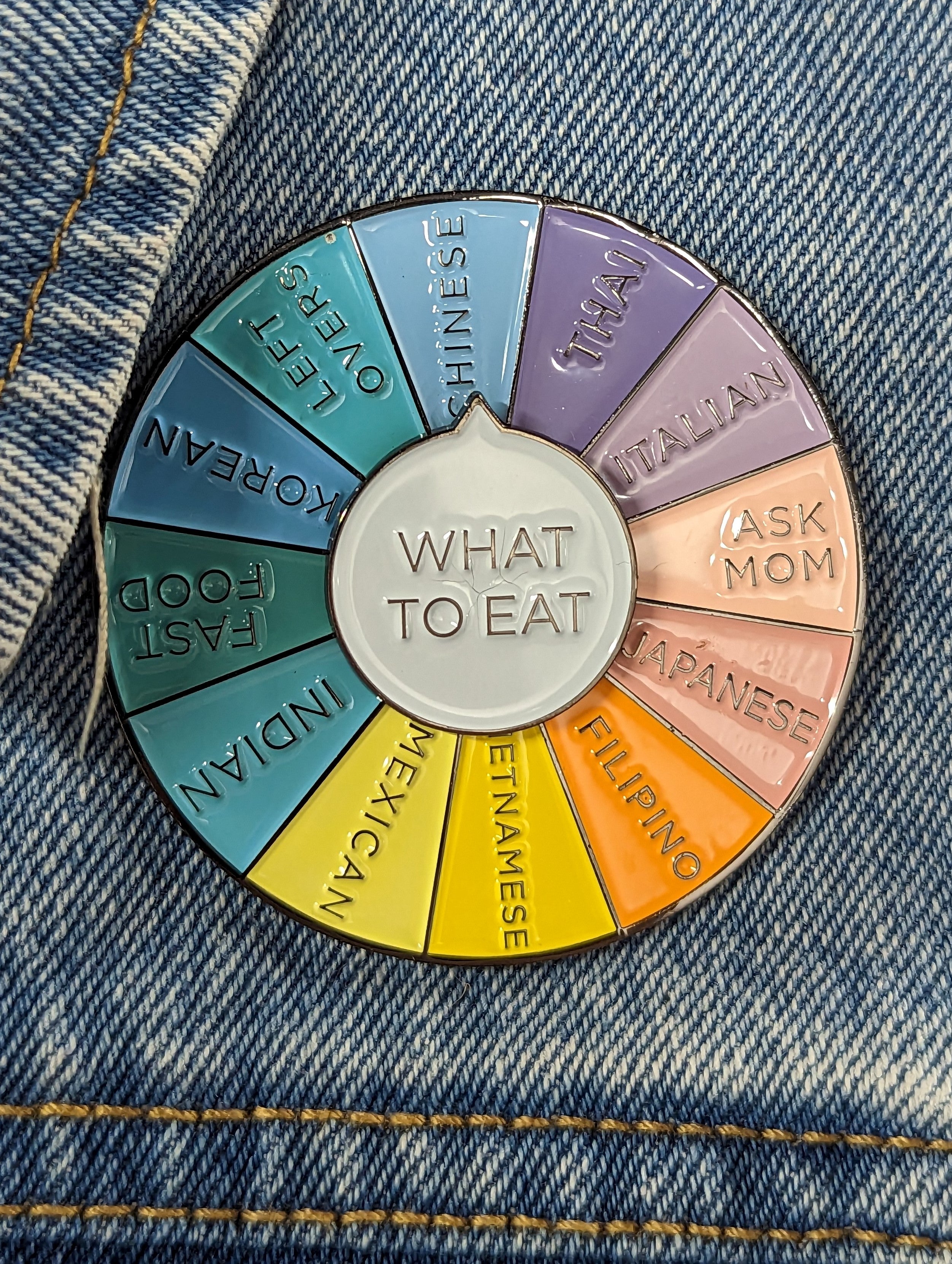 Enamel Pin - Spinning Meal Planner