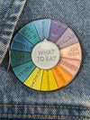 Enamel Pin - Spinning Meal Planner