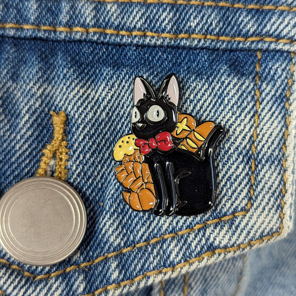 Enamel Pin - Red Bow Cat