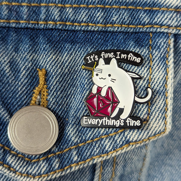 Enamel Pin - It's Fine