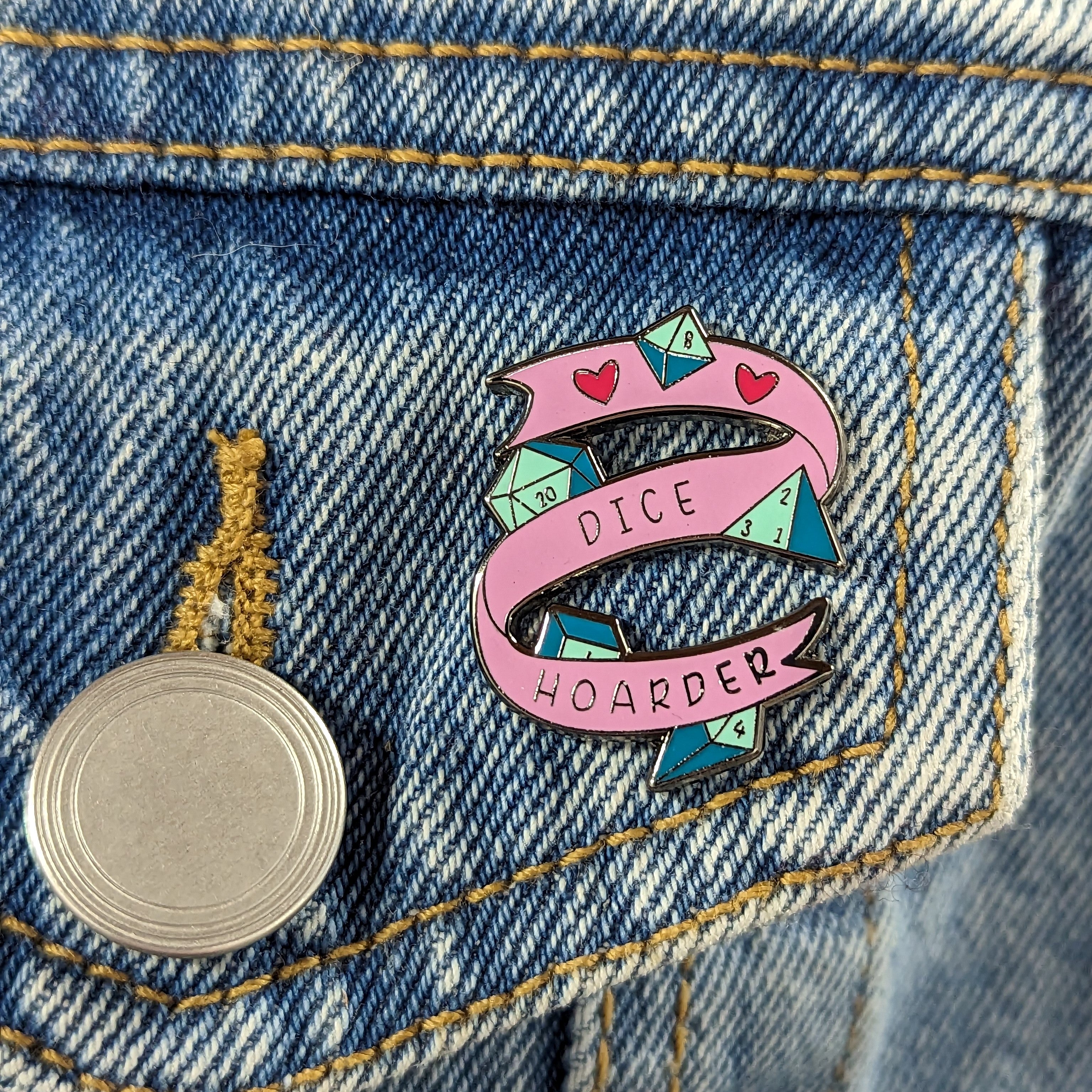 Enamel Pin - Dice Hoarder