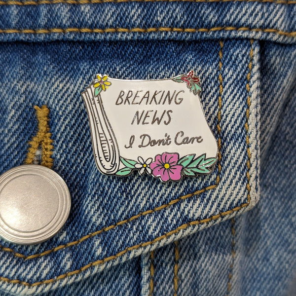 Enamel Pin - Breaking News