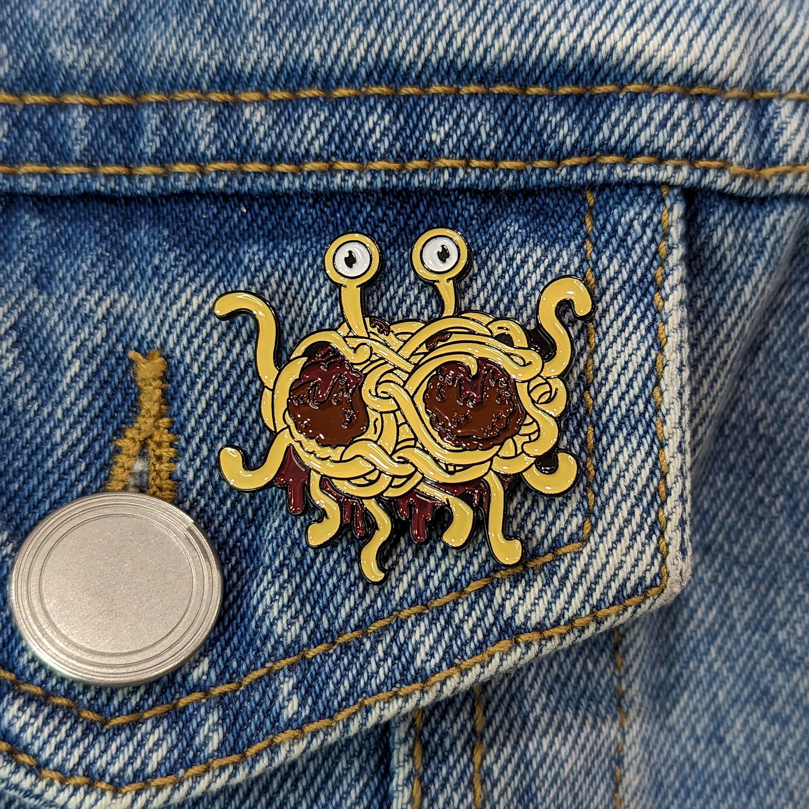 Enamel Pin - Flying Spaghetti Monster