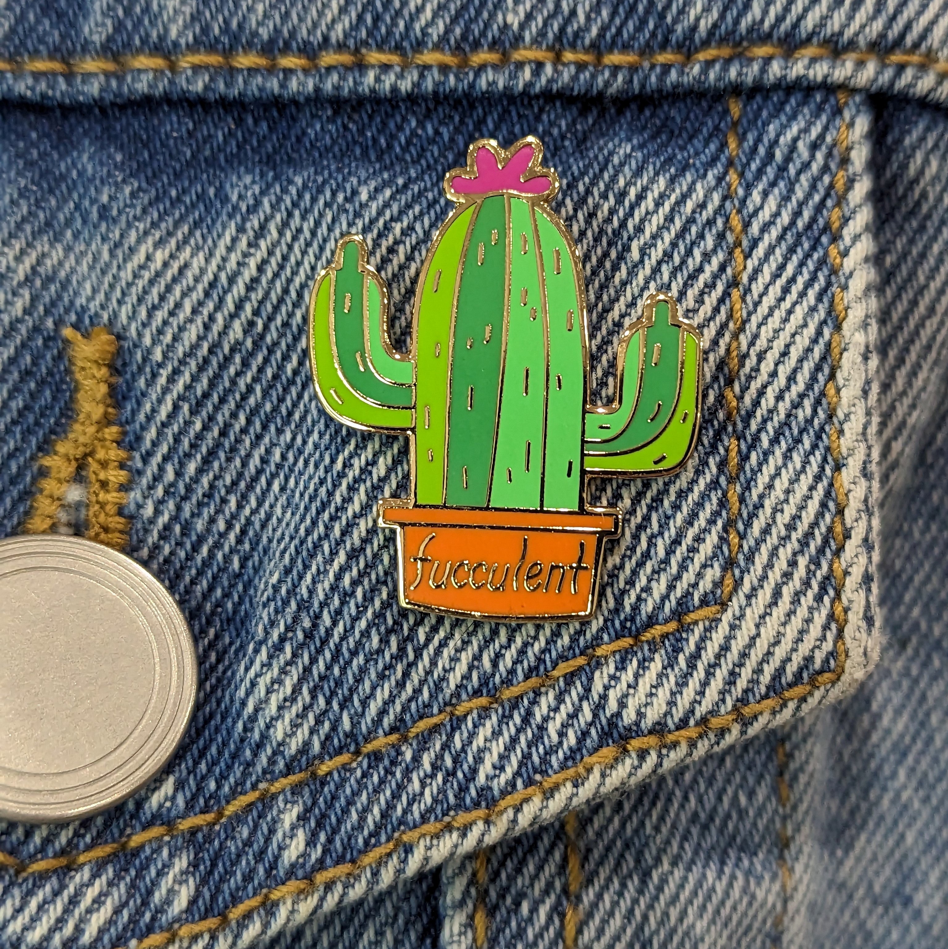 Enamel Pin - Fucculent