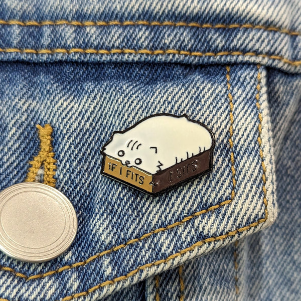 Enamel Pin - If It Fits I Sits (box)
