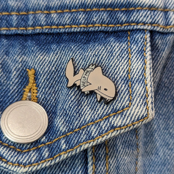 Enamel Pin - Complaining Sharks