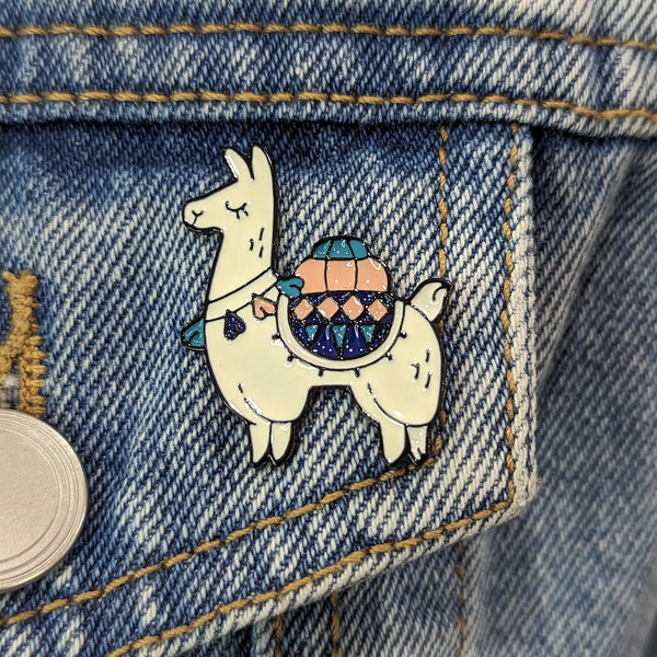 Enamel Pin - Standing Alpaca