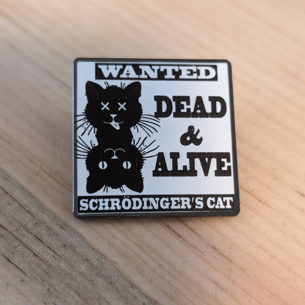 Enamel Pin -  Schrodinger's Cat