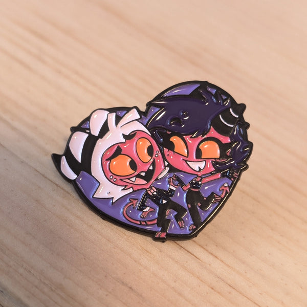 Enamel Pin - Millie and Moxie Heart