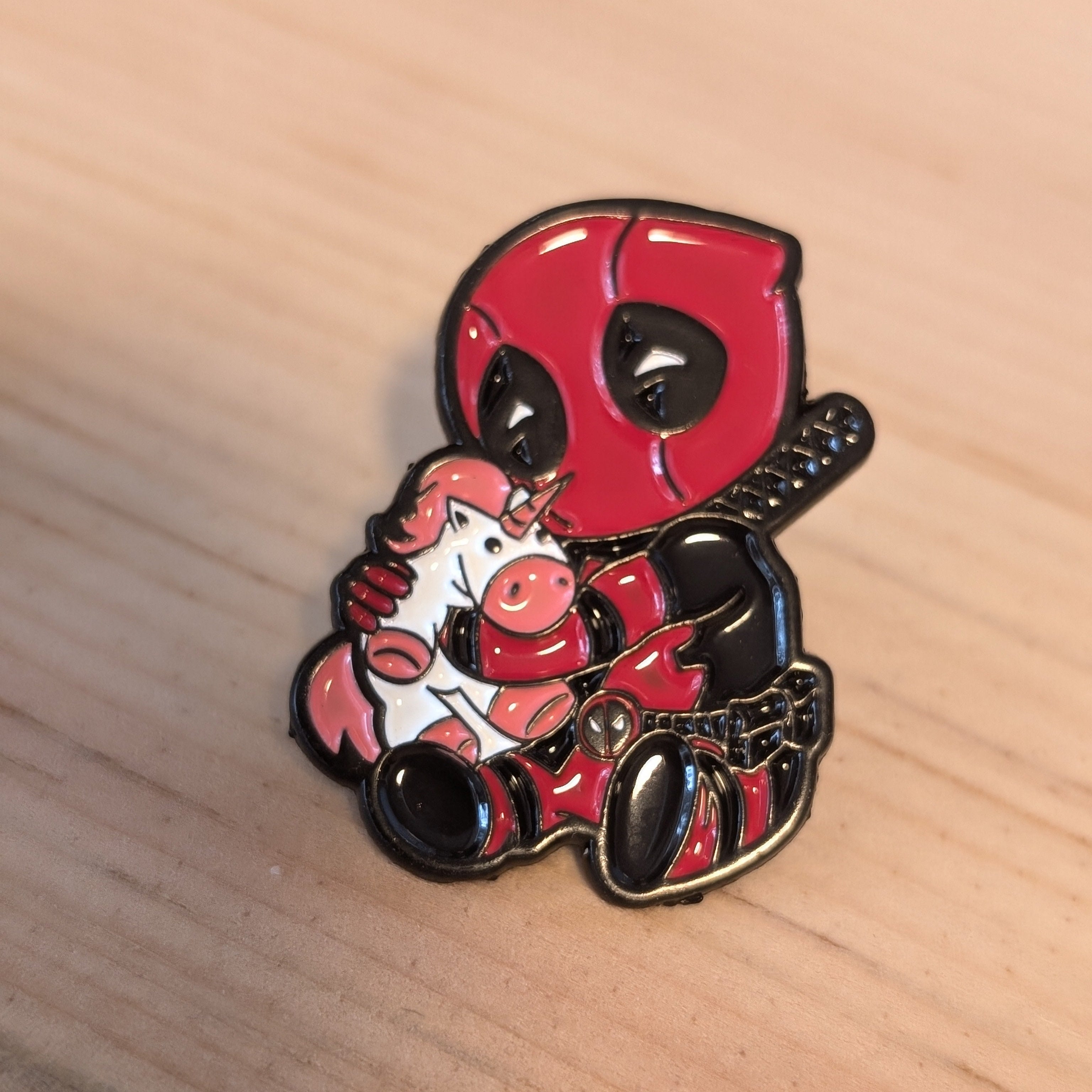 Enamel Pin -  Redpool With Unicorn