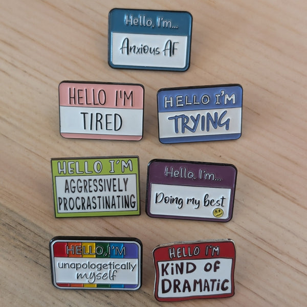 Enamel Pin - Name Tags