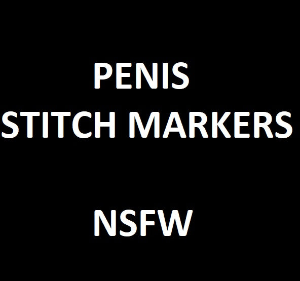 Penis Stitch Markers by Sleepy Sheep Workshop
